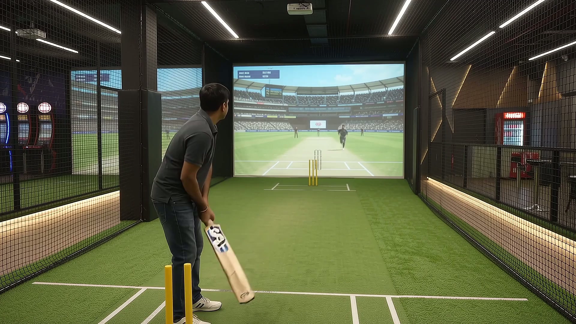 Moment from the floor at Strikers, Mysore